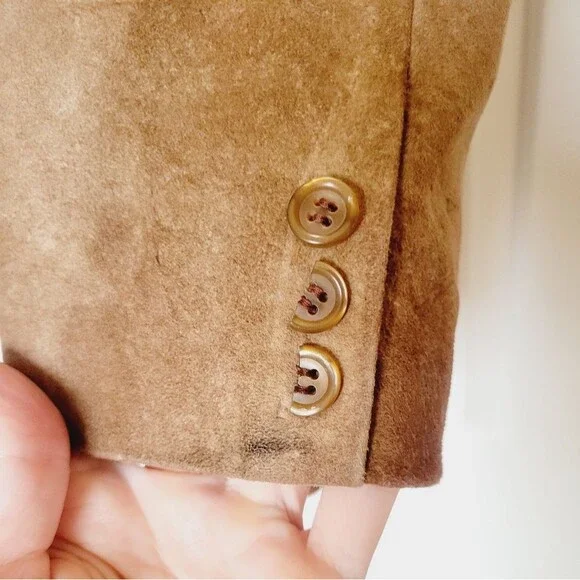 70s Vintage Suede Coat - Picture 4 of 16